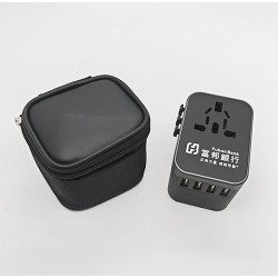 Universal travel adapter 3 USB+ Type C-Fubon Bank